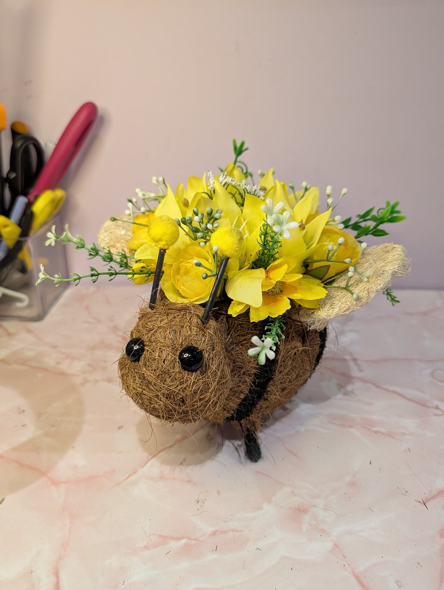 Coco Fibre Bee Animal Planter