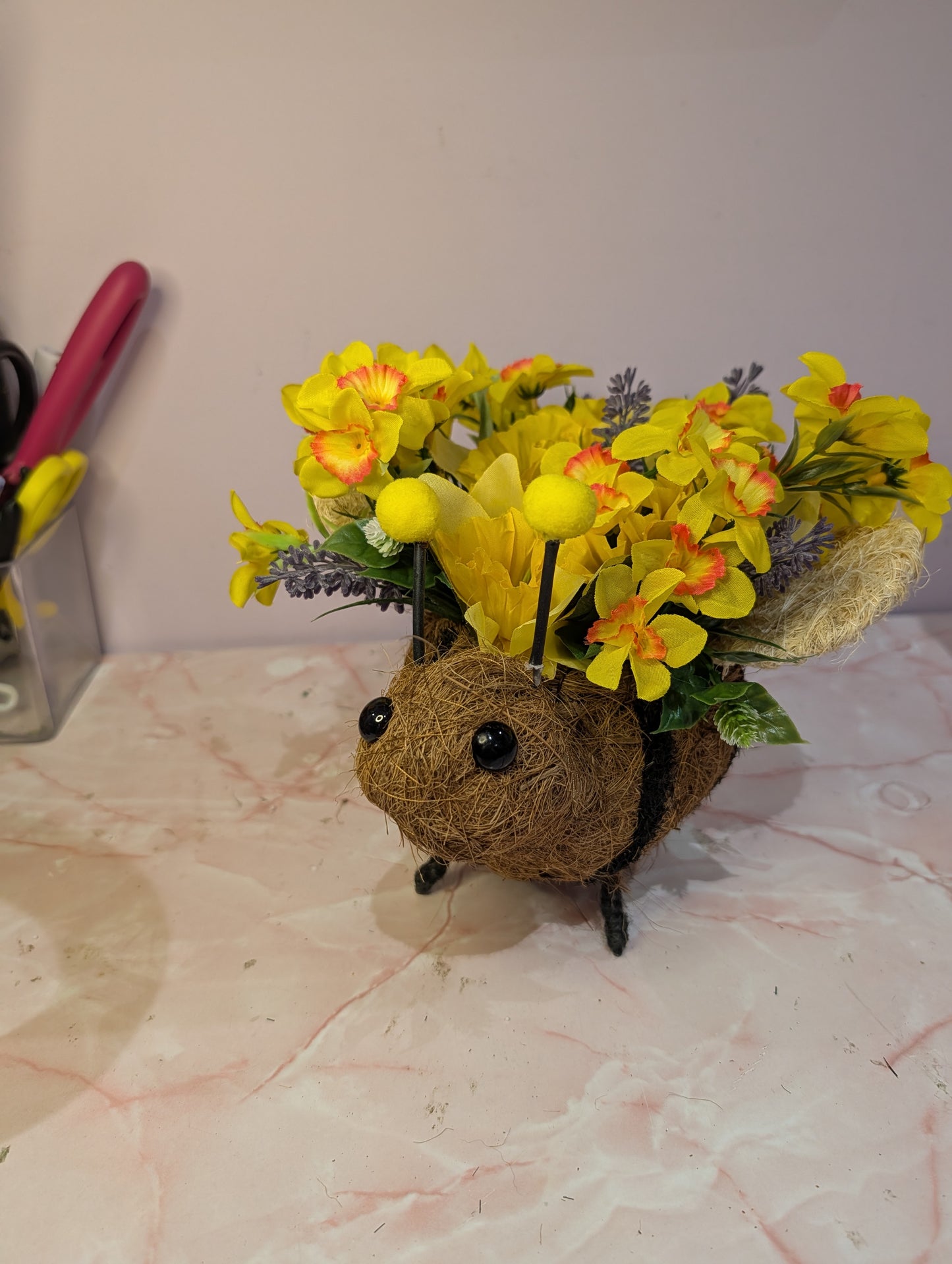 Coco Fibre Bee Animal Planter