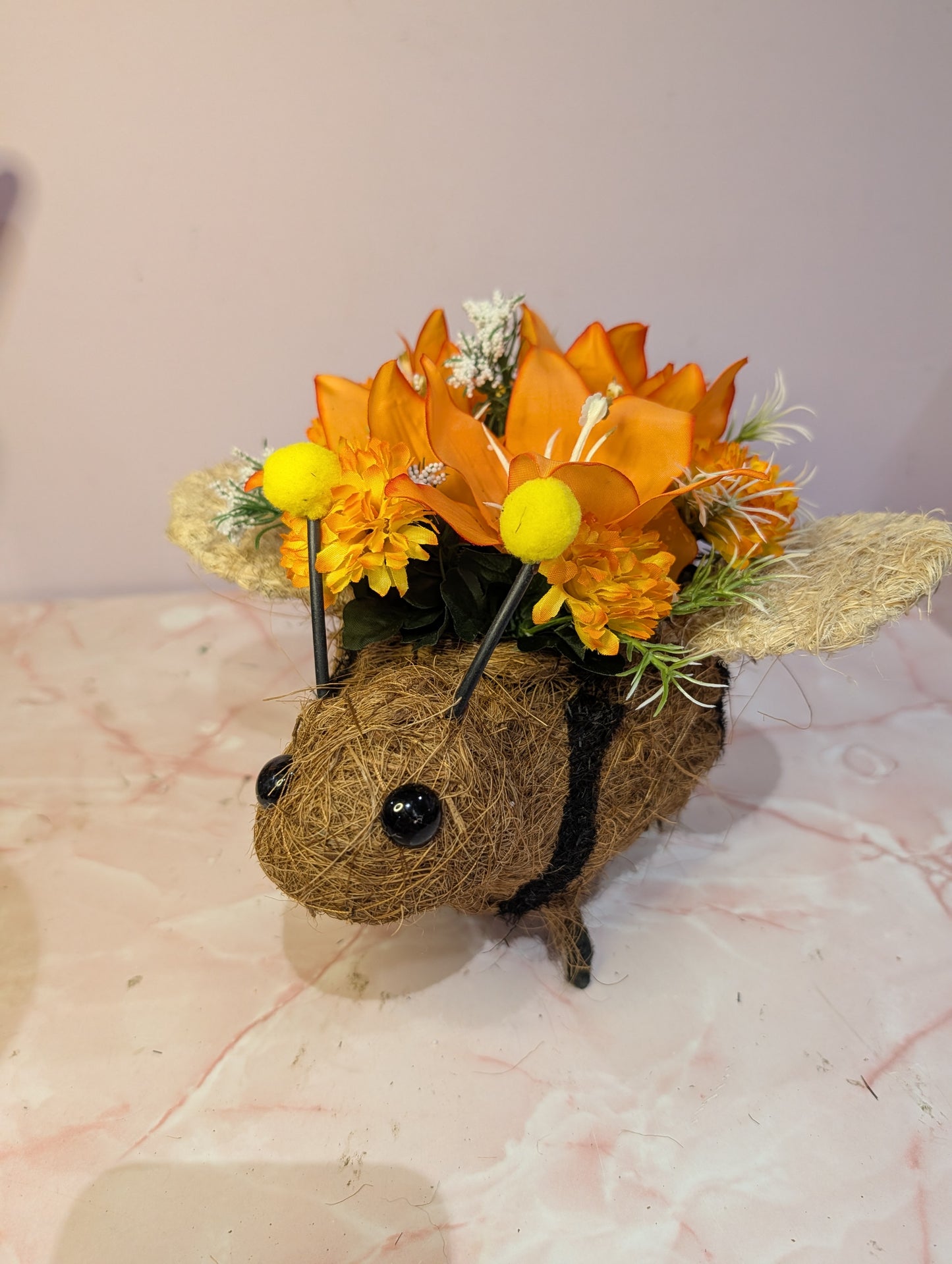 Coco Fibre Bee Animal Planter
