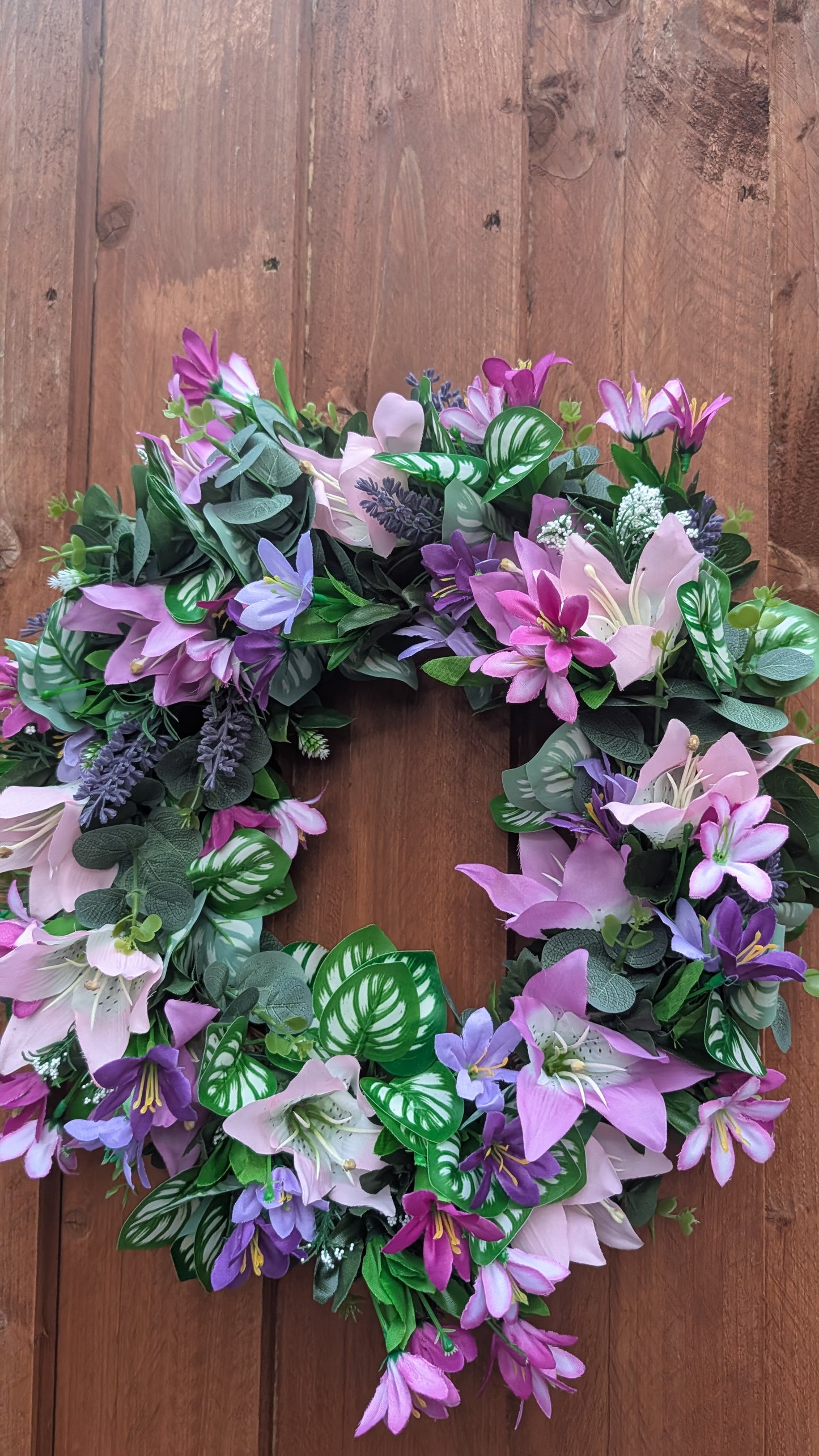 Lavender Lily Wreath
