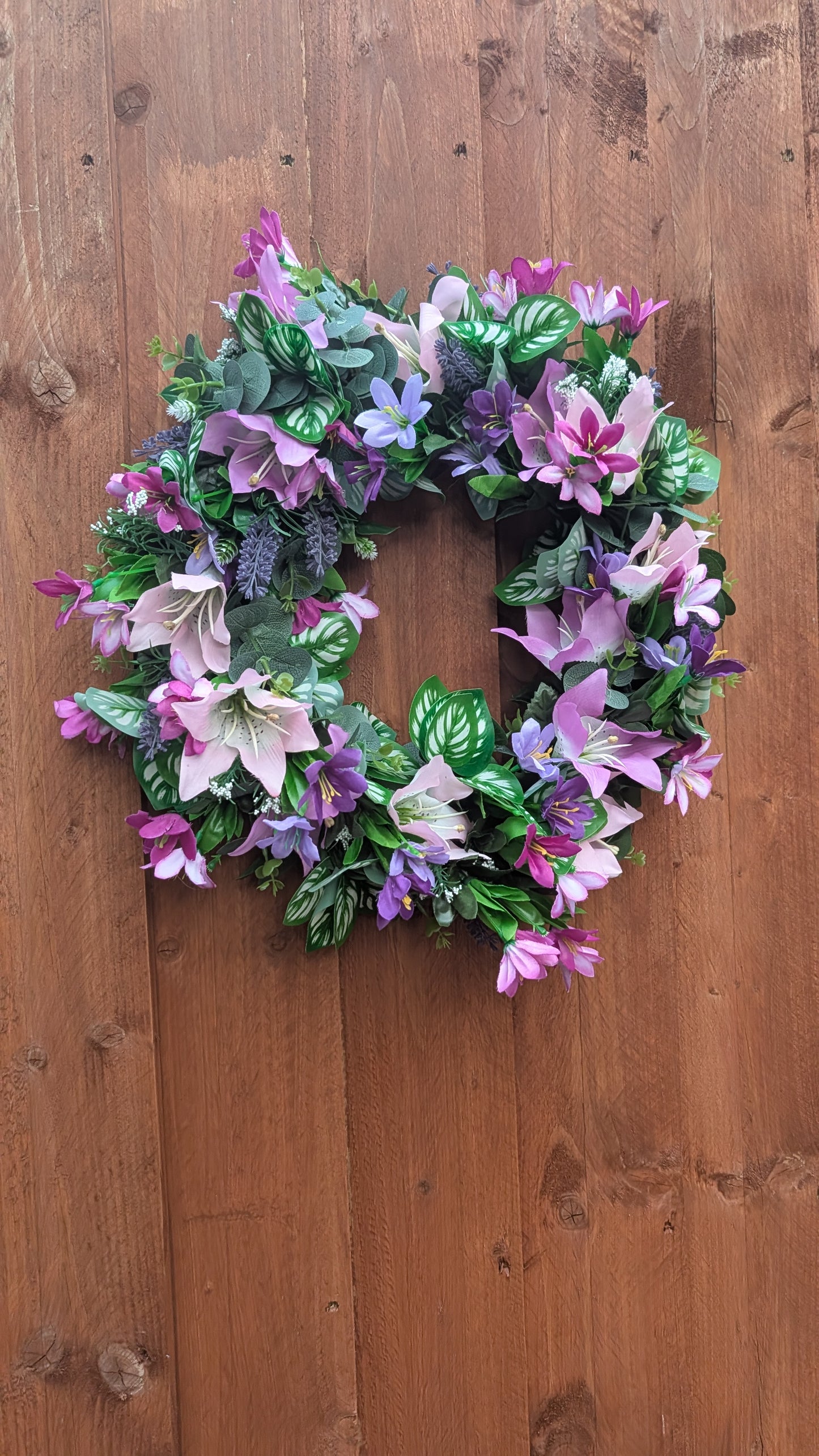 Lavender Lily Wreath