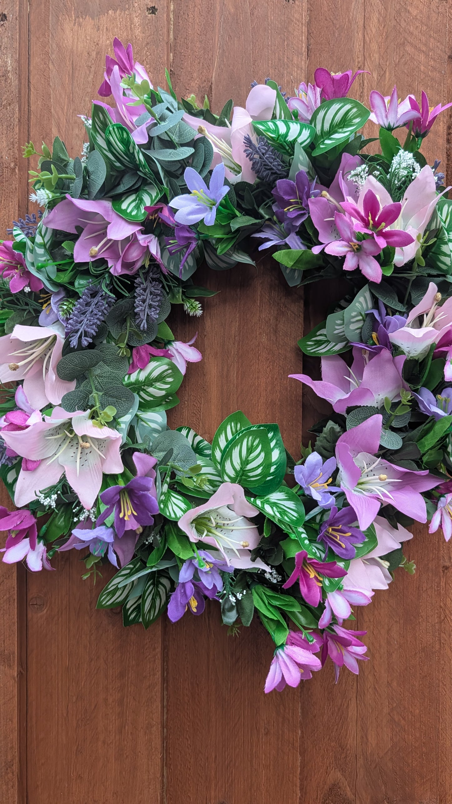 Lavender Lily Wreath