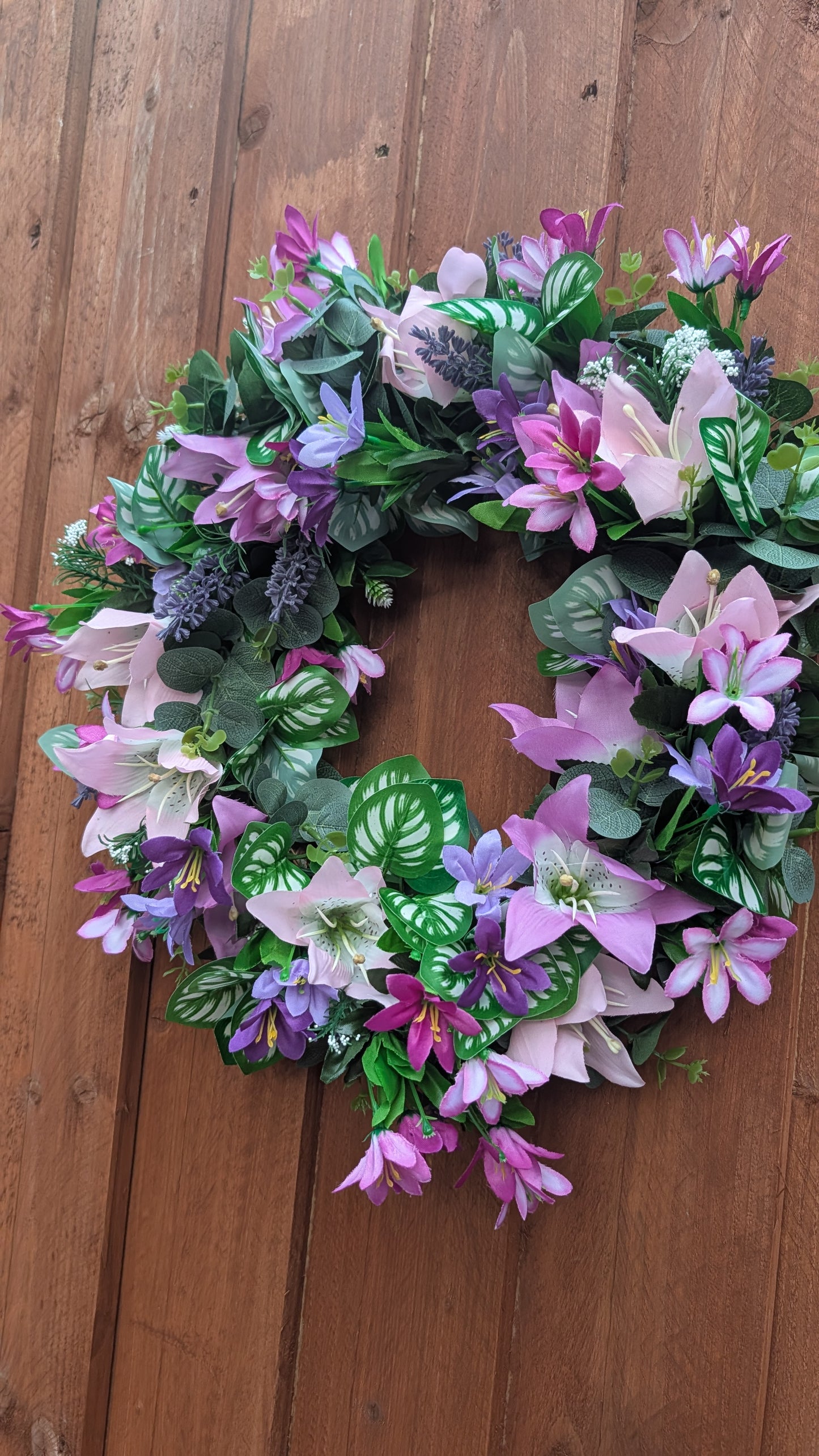 Lavender Lily Wreath