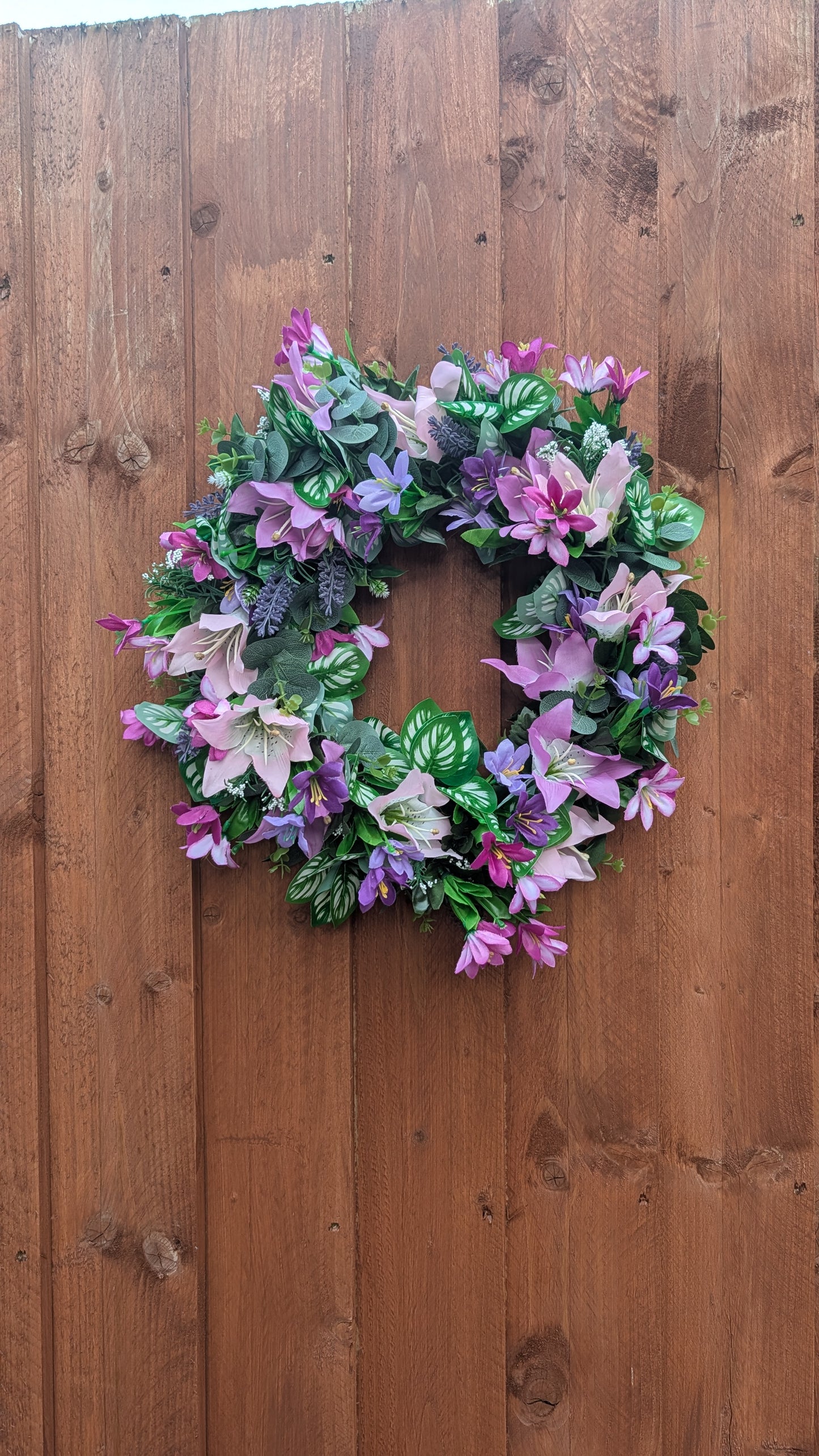 Lavender Lily Wreath