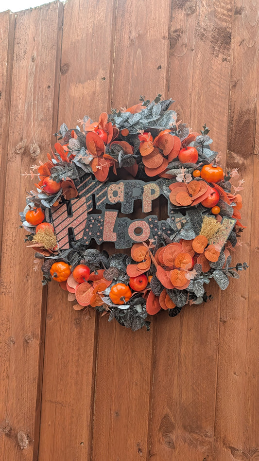 Happy Hauntings Halloween Wreath